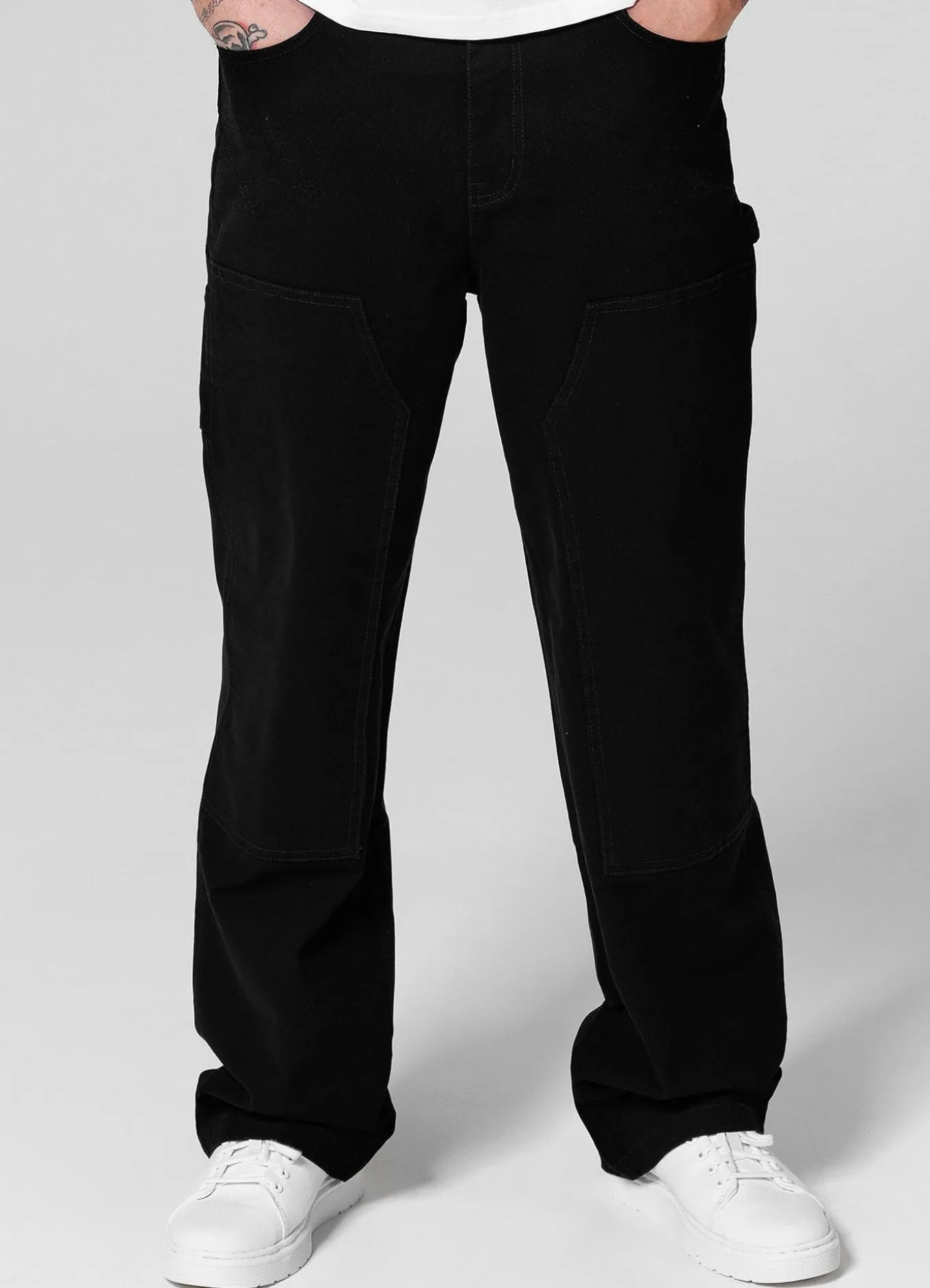 DOGWOOD Black Baggy Pants