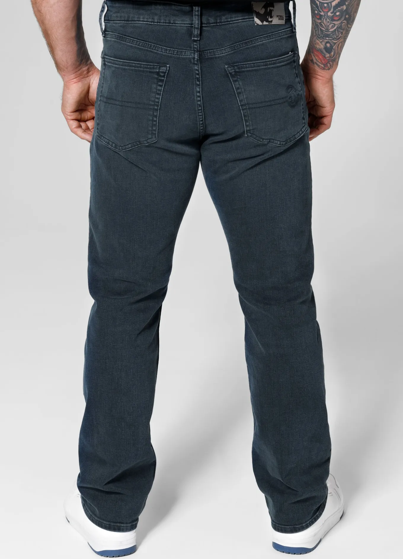 HIGHLANDER Long Dark Wash Jeans