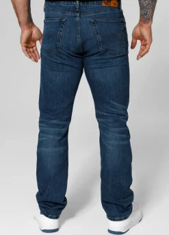 HIGHLANDER Long Navy Wash Jeans