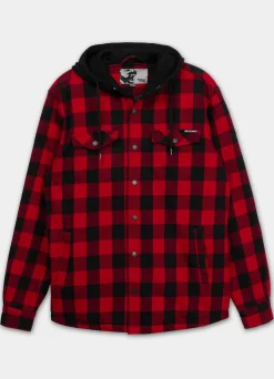 Hooded Padded Flannel Shirt Pioneer