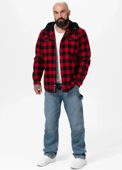 Hooded Padded Flannel Shirt Pioneer