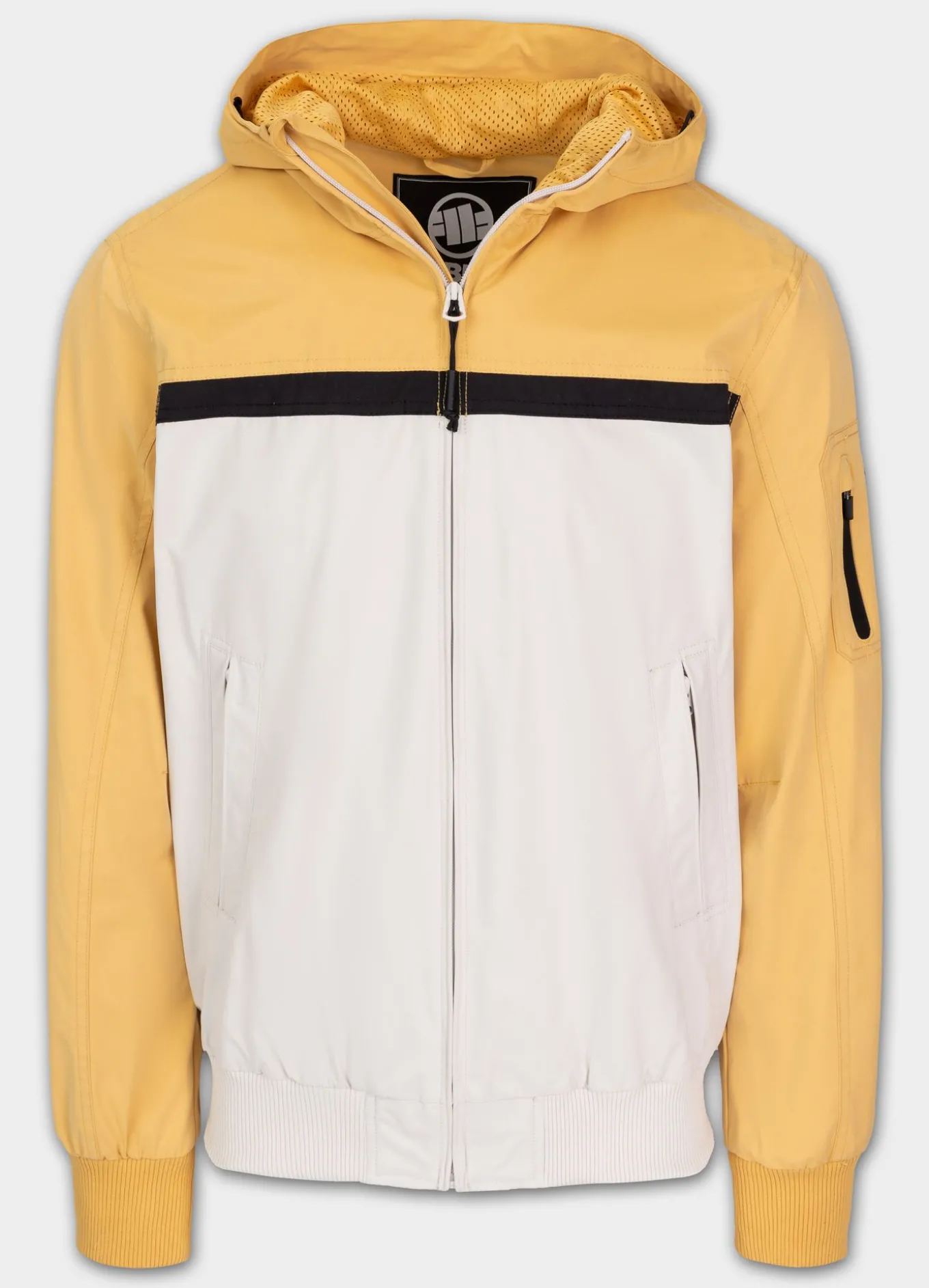 Men's hooded jacket 2 Color Longwood - Yellow/Offwhite