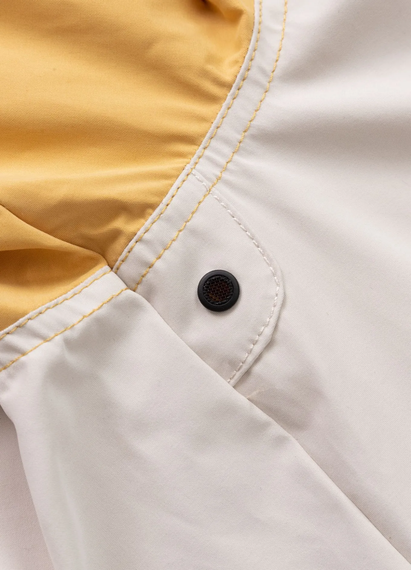 Men's hooded jacket 2 Color Longwood - Yellow/Offwhite