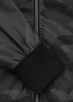 Men's hooded jacket Athletic Hilltop - All Black Camo
