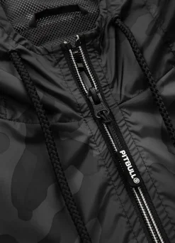 Men's hooded jacket Athletic Hilltop - All Black Camo