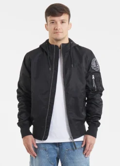 Men's hooded jacket Starwood II - Black