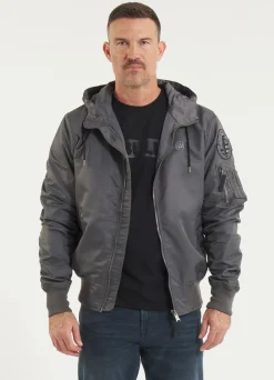 Men's hooded jacket Starwood II - Graphite