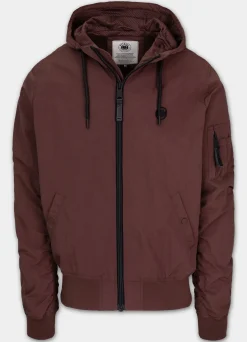 Men's hooded jacket STEIN - Burgundy