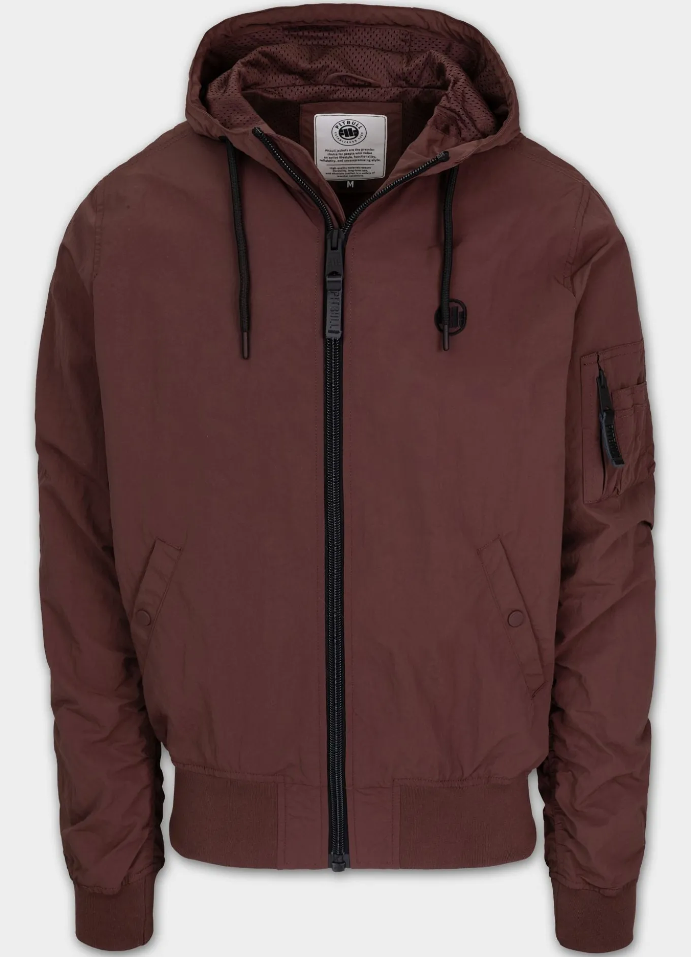 Men's hooded jacket STEIN - Burgundy