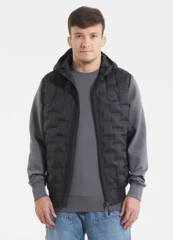 Men's hooded Vest Eclipse - Black