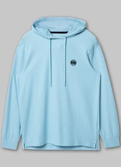 Men's Hoodie Pique Rockey - Light blue