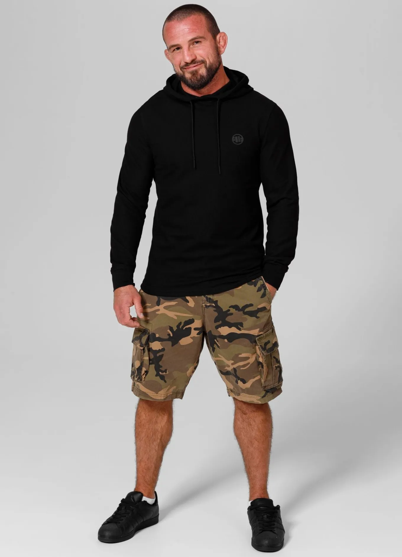 Men's Hoodie Pique Rockey - Black