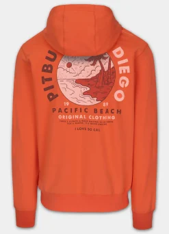 Men's Hoodie PLANET SURF - Salmon