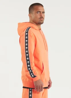 Men's Hoodie TAPE NUGGET - Bright Salmon