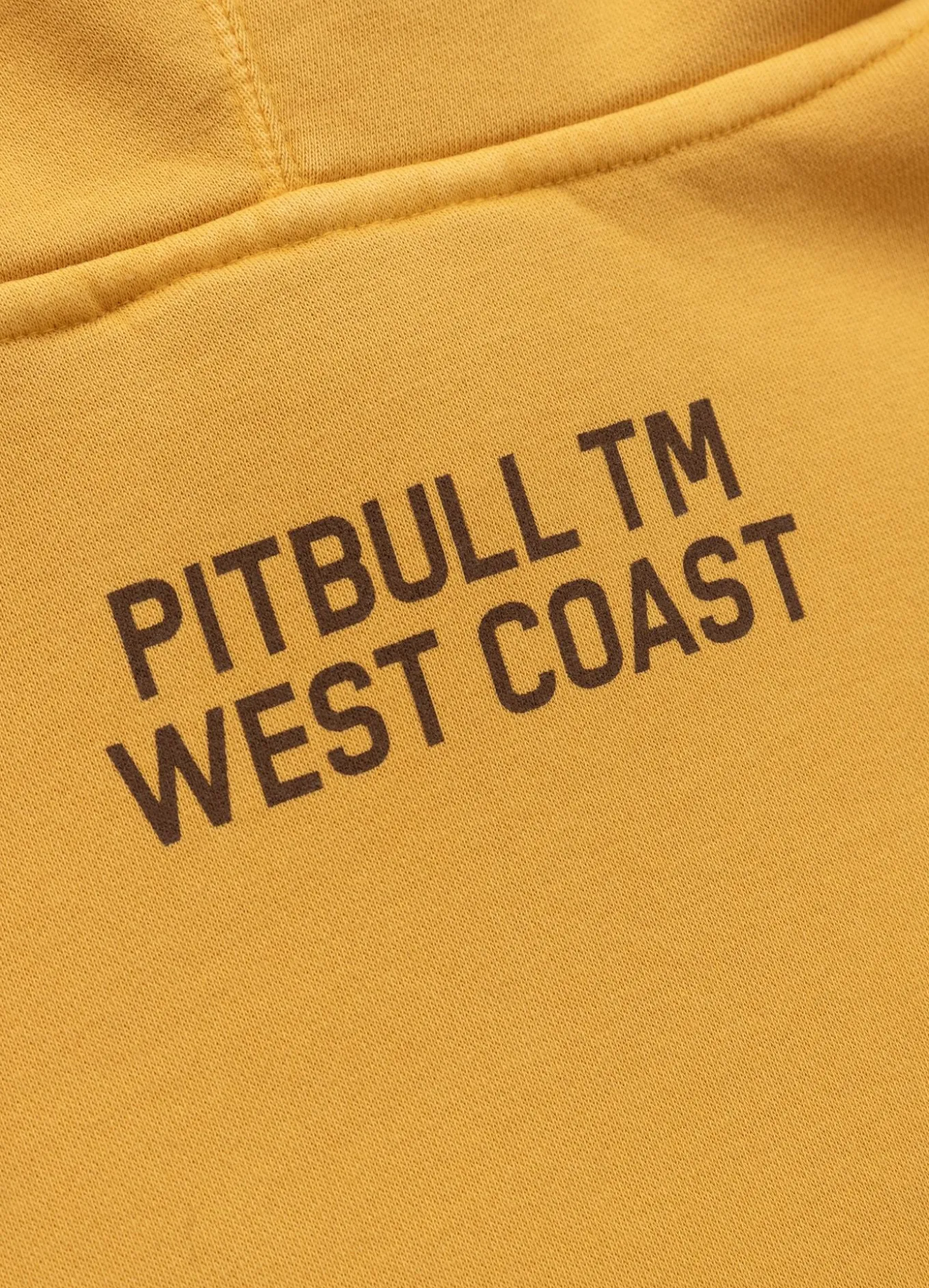 Men's Hoodie Washed CALIFORNIA FLAG - Washed yellow