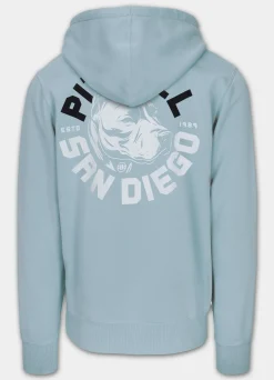 Men's Hoodie Washed DOG SD - Light blue