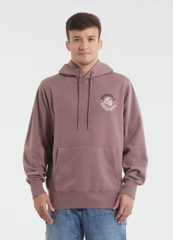 Men's Hoodie Washed DOG SD - Burgundy