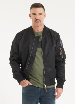 Men's jacket MA-1 Logo - Black