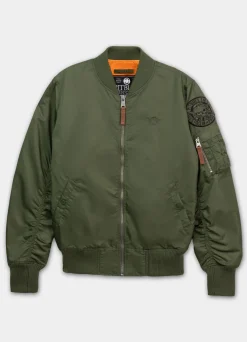 Men's jacket MA-1 Logo - Olive