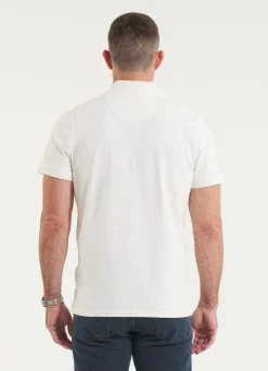 Men's Polo shirt Jersey Slim Fit Small Logo - Offwhite