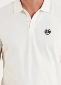 Men's Polo shirt Jersey Slim Fit Small Logo - Offwhite