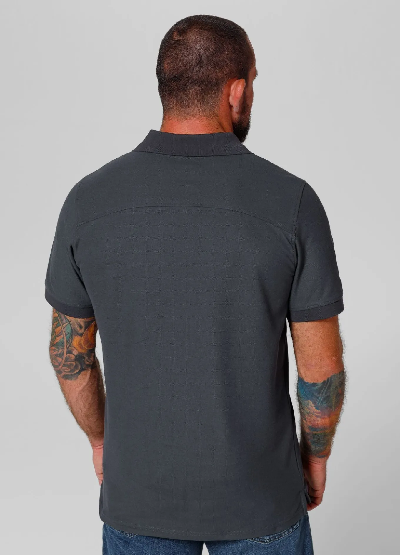 Men's Polo shirt Pique Rockey - Graphite