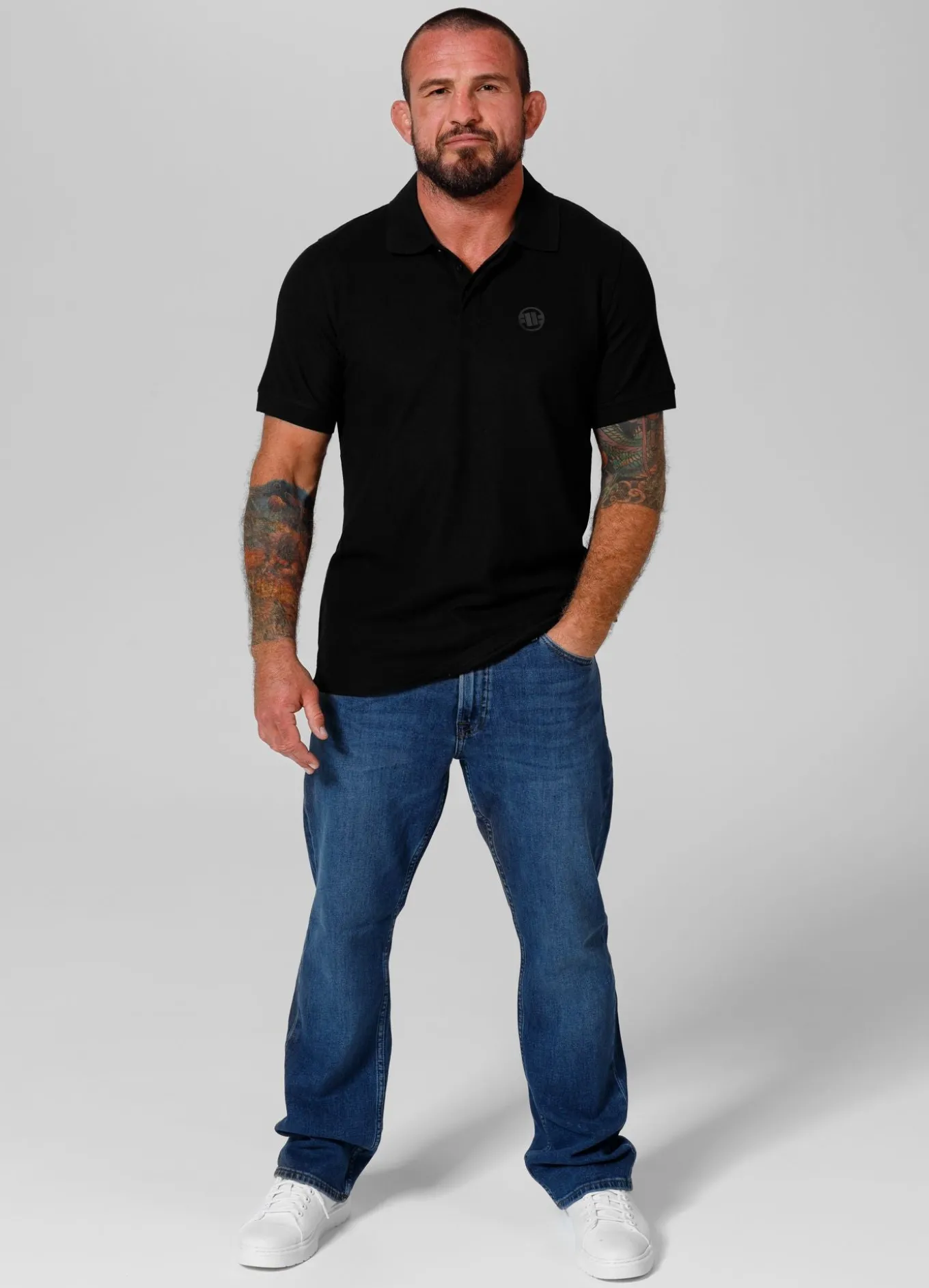 Men's Polo shirt Pique Rockey - Black