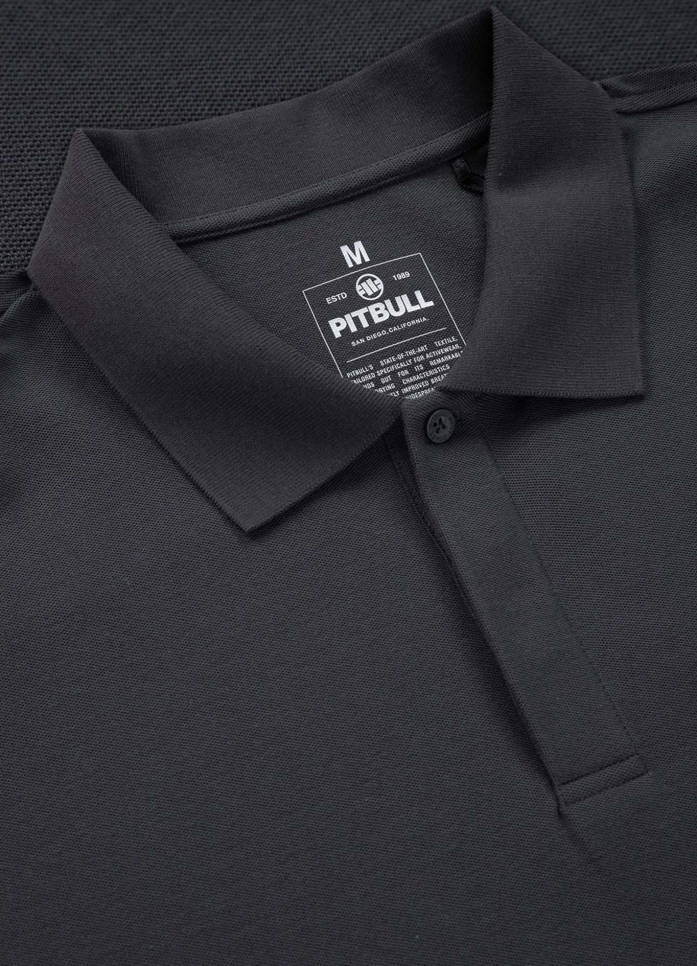 Men's Polo shirt Pique Rockey - Graphite