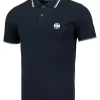 Men's Polo shirt Pique Stripes Regular - Navy
