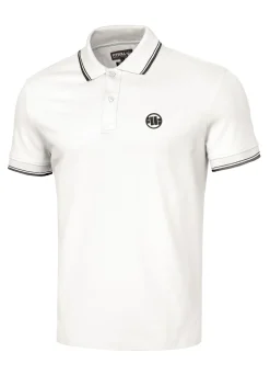 Men's Polo shirt Pique Stripes Regular - Offwhite