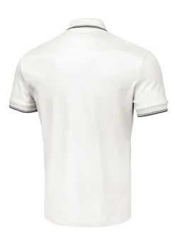 Men's Polo shirt Pique Stripes Regular - Offwhite