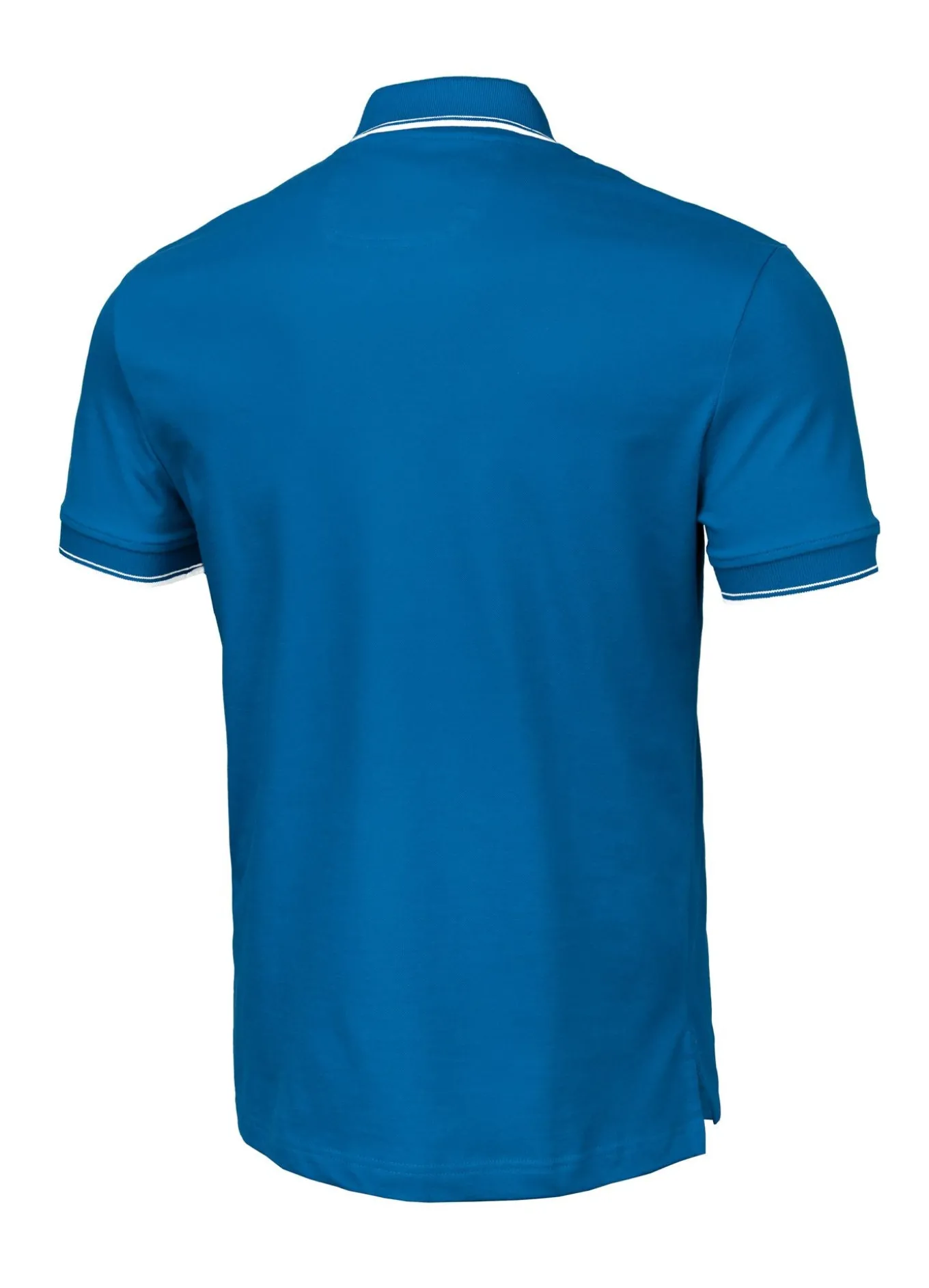 Men's Polo shirt Pique Stripes Regular - Royal blue
