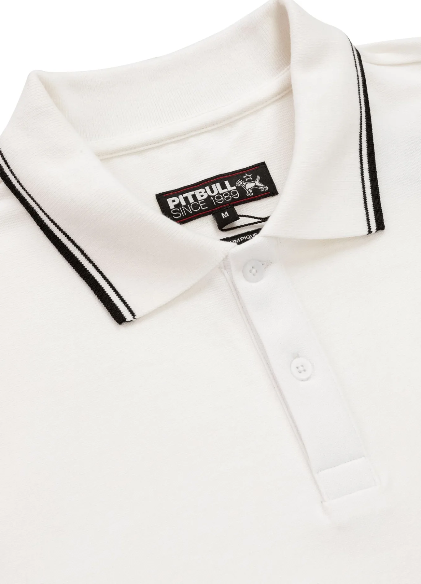 Men's Polo shirt Pique Stripes Regular - Offwhite
