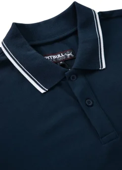 Men's Polo shirt Pique Stripes Regular - Navy