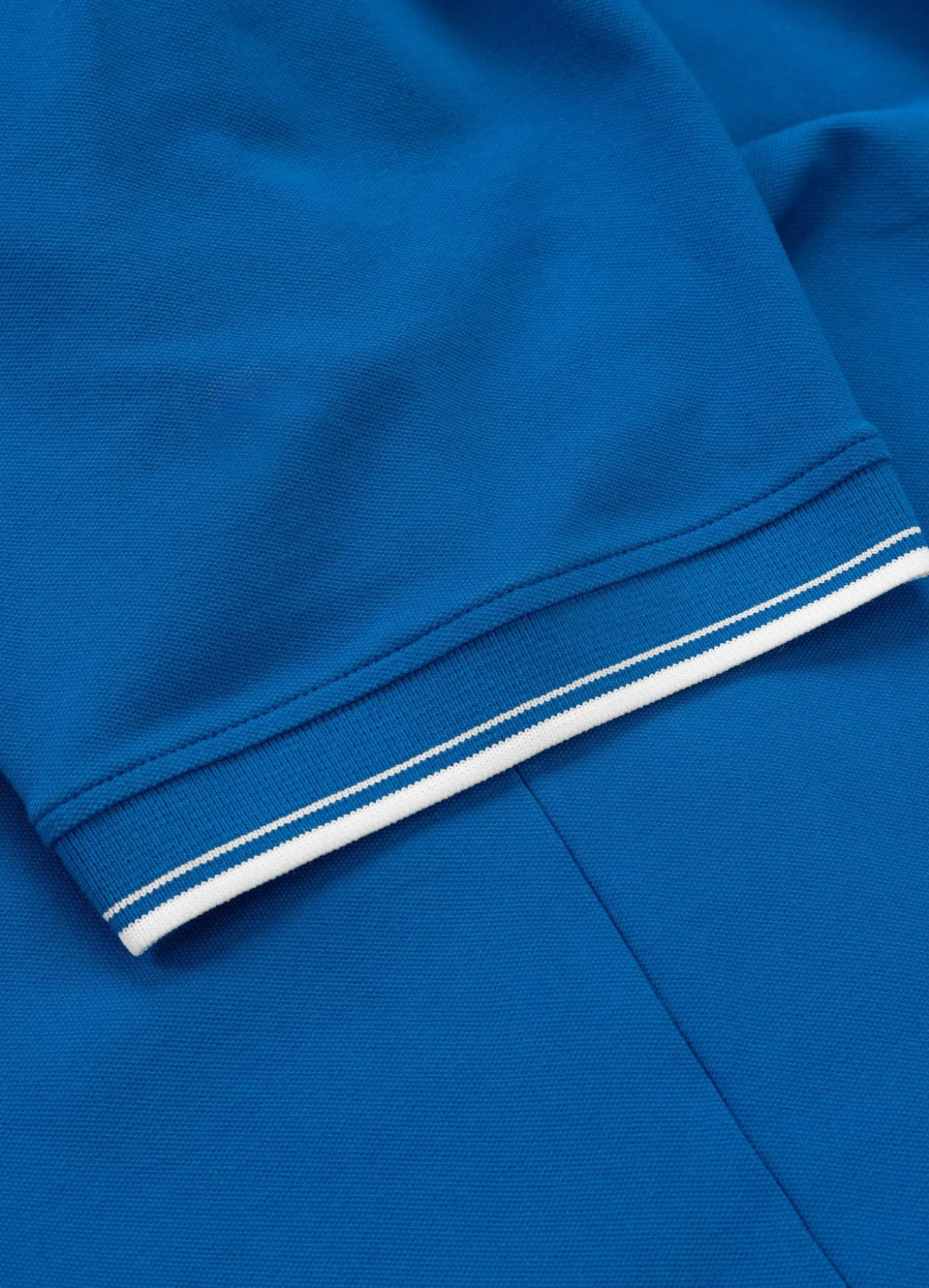 Men's Polo shirt Pique Stripes Regular - Royal blue