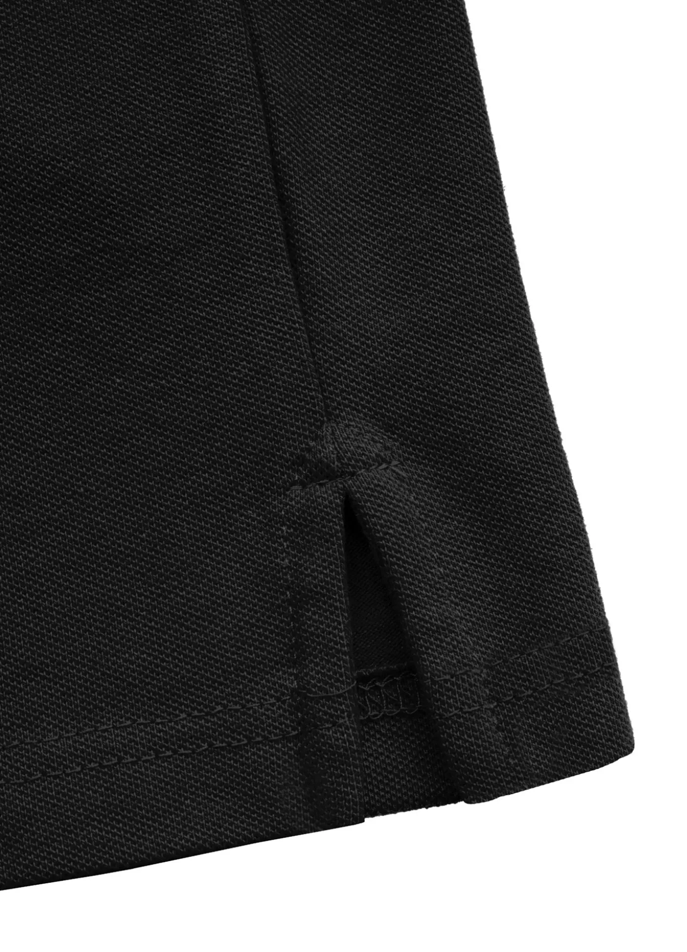 Men's Polo shirt Pique Stripes Regular - Black