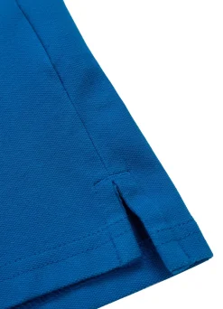 Men's Polo shirt Pique Stripes Regular - Royal blue