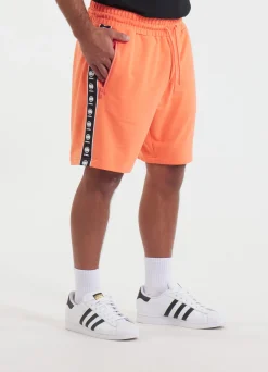 Men's sweat shorts TAPE NUGGET - Bright salmon