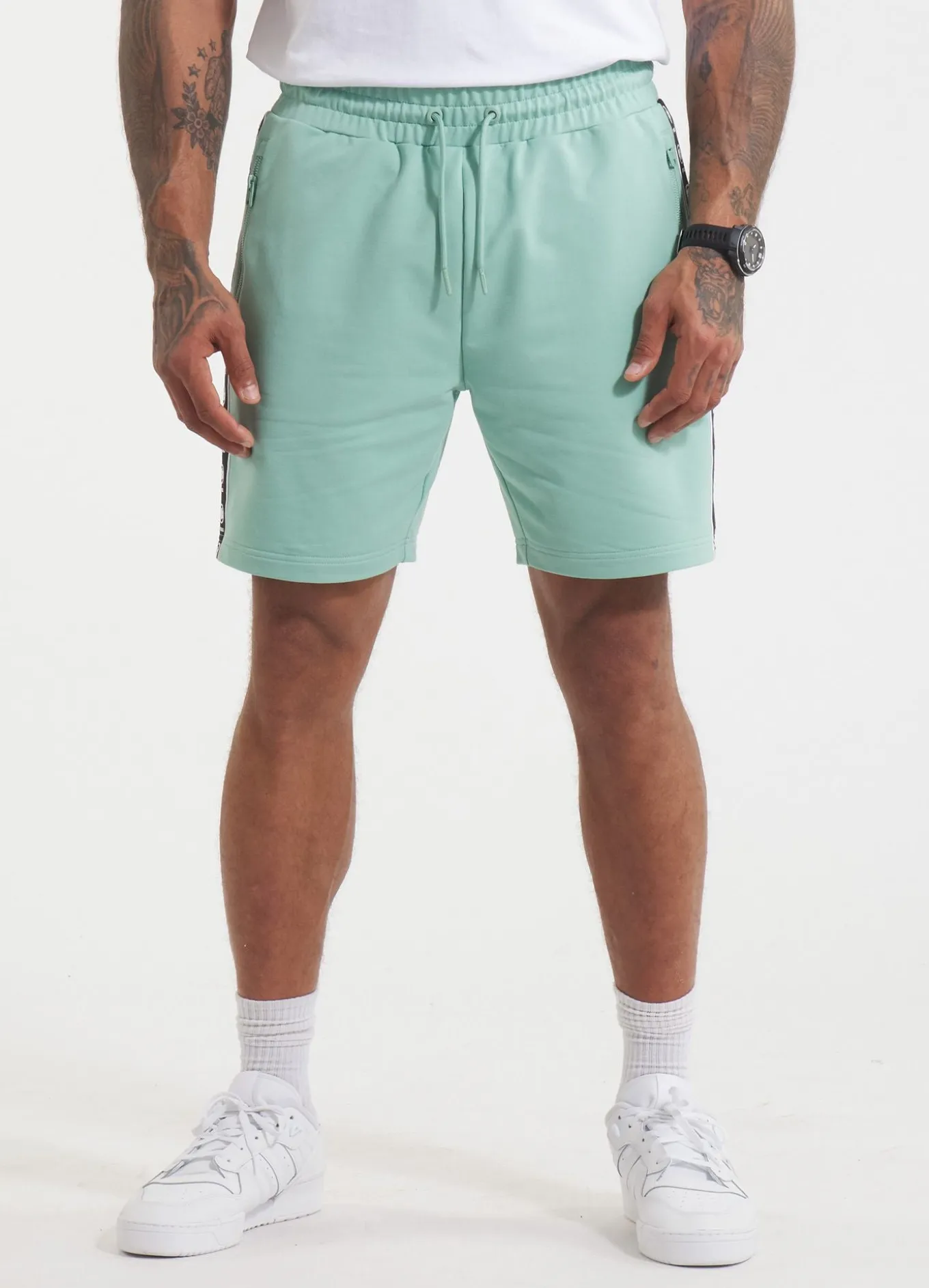 Men's sweat shorts TAPE NUGGET - Light mint