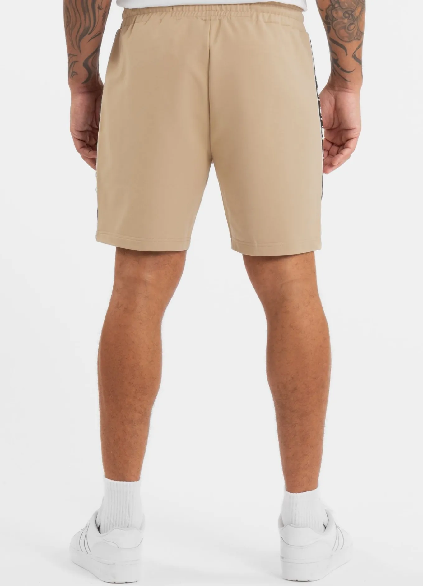 Men's sweat shorts TAPE NUGGET - Pale sand