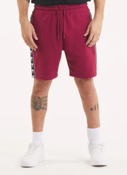 Men's sweat shorts TAPE NUGGET - Burgundy