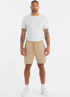 Men's sweat shorts TAPE NUGGET - Pale sand