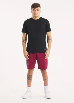 Men's sweat shorts TAPE NUGGET - Burgundy