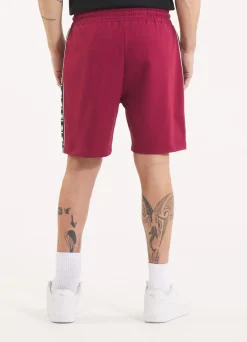 Men's sweat shorts TAPE NUGGET - Burgundy