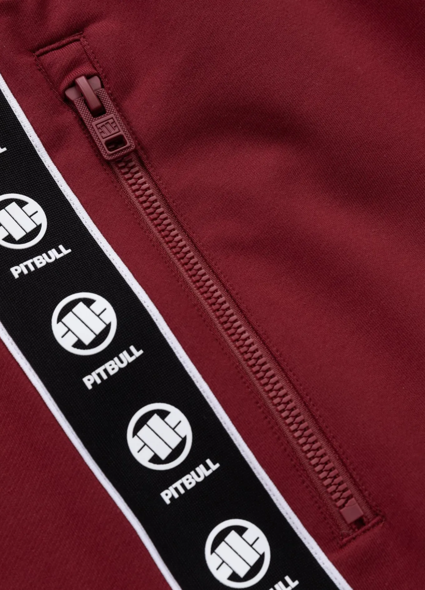 Men's sweat shorts TAPE NUGGET - Burgundy