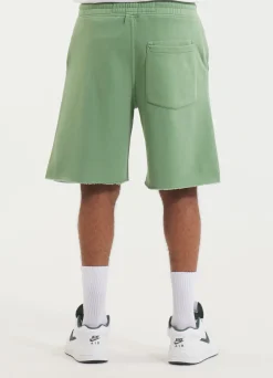Men's Sweat shorts Washed Lancaster II - Sage green