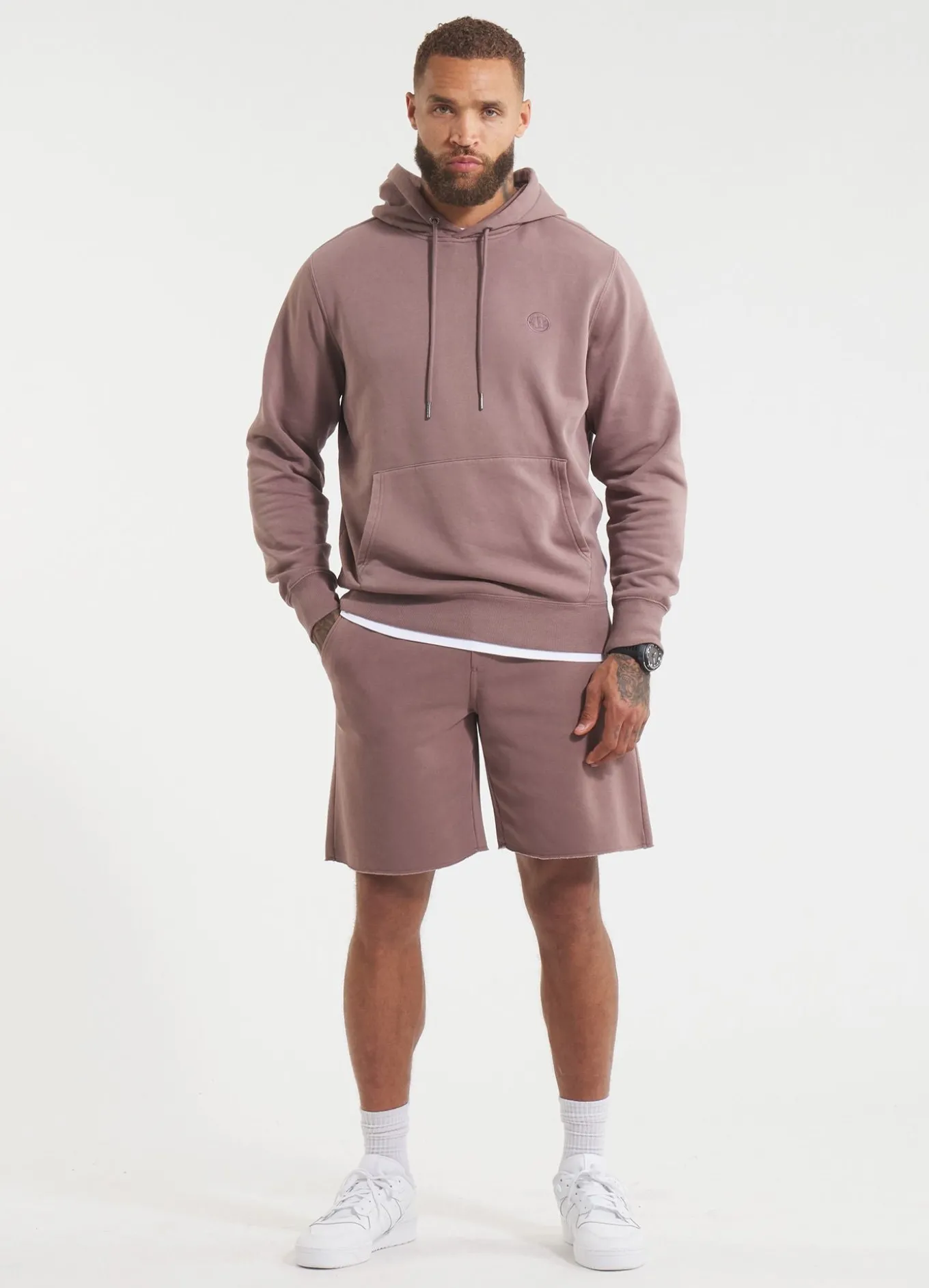 Men's Sweat shorts Washed Lancaster II - Burgundy