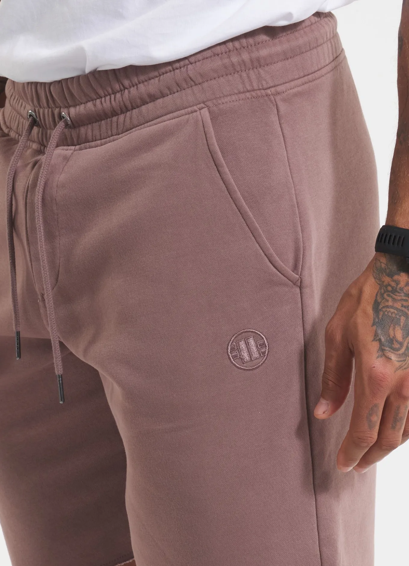 Men's Sweat shorts Washed Lancaster II - Burgundy