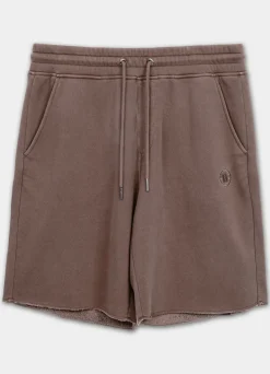 Men's Sweat shorts Washed Lancaster II - Burgundy
