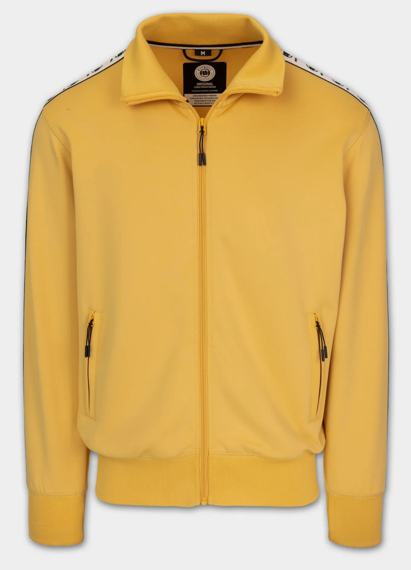 Men's Sweatjacket Oldschool POWERS - Pale Yellow